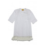 GIRLS SERAFINA TUNIC W LUCKNOW EMB W CROCHET