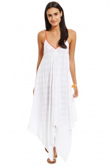 SCARF DRESS SHIFTLY SOLID EMB