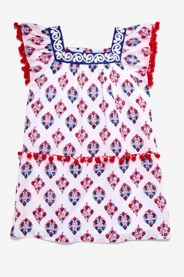 GIRLS PRIYA FLOWER OCEANA DRESS